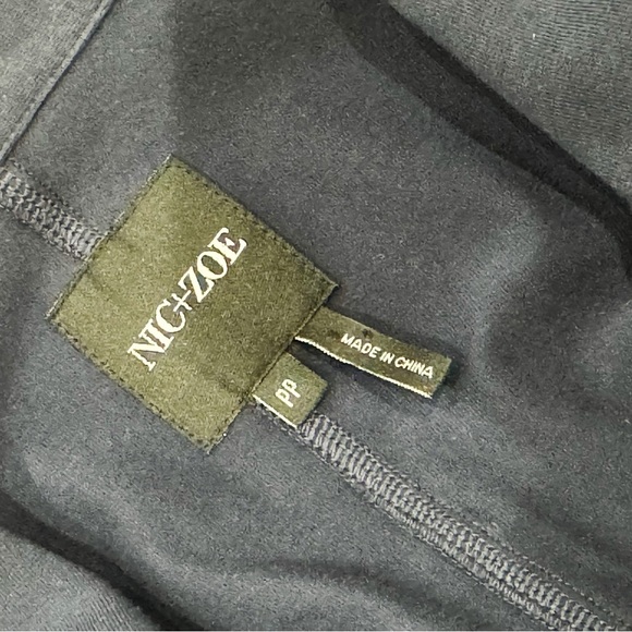 Nic & Zoe anthropologie zip front moto sweatshirt/ jacket ❤️ - Picture 6 of 7